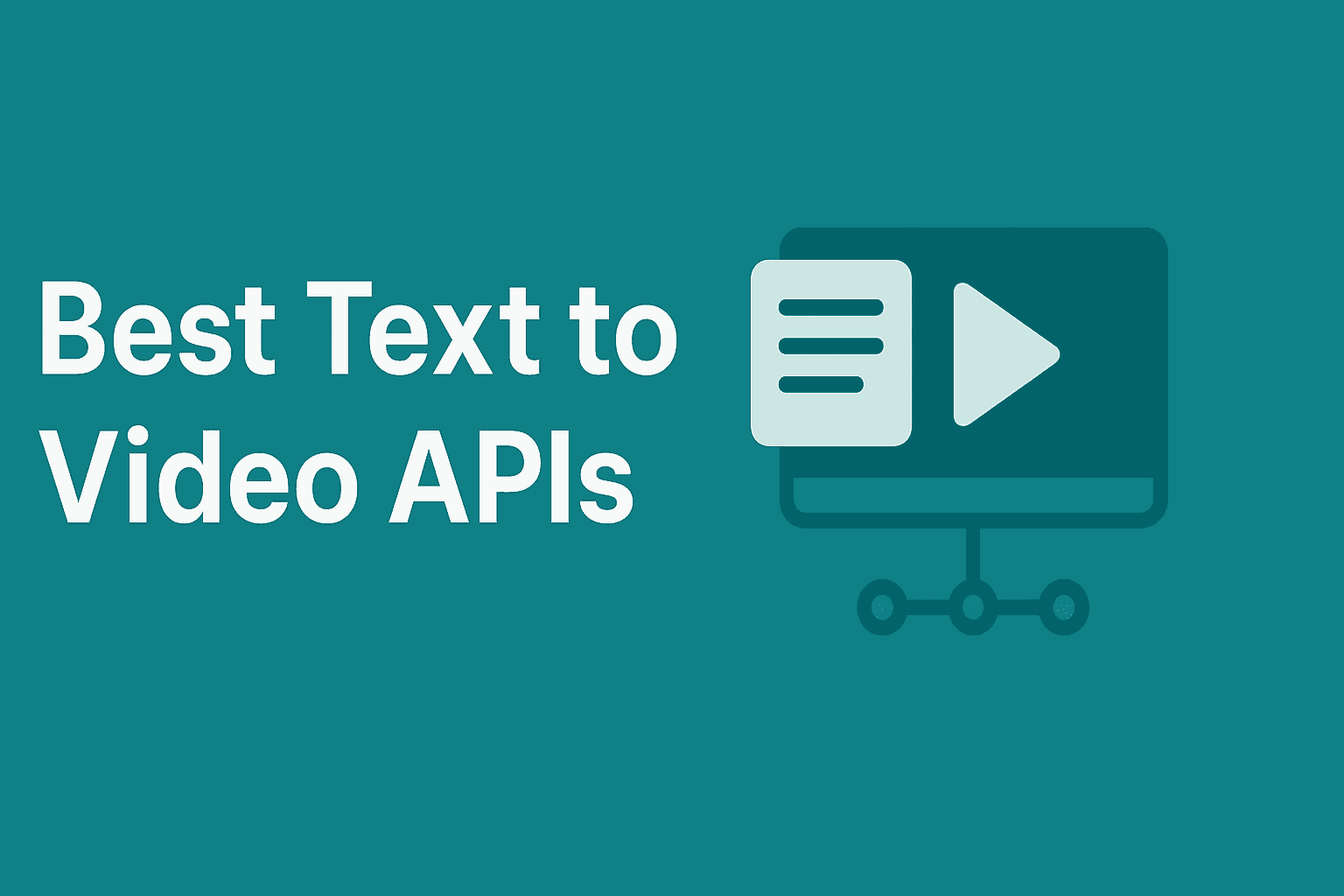 Featured image for article: Best Text to Video API for Bloggers - Maximize Your Revenue